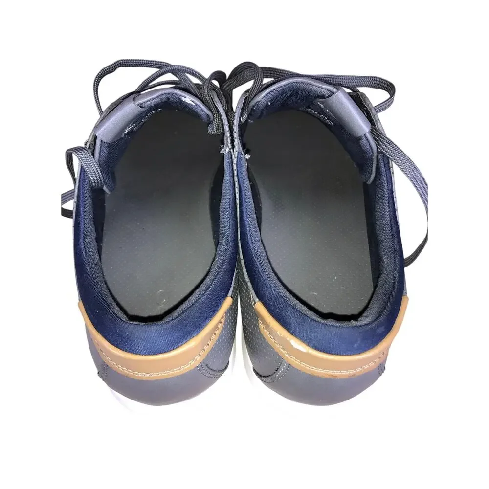 Aldo Dress Shoes Men’s 13 Blue Leather Oxford Loafer Formal Sneakers Preppy